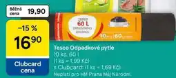 Tesco Tesco Odpadkové pytle, 10 ks, 60 l nabídka