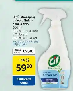 Tesco Cif Čisticí sprej univerzální na okna a sklo, 500 ml nabídka