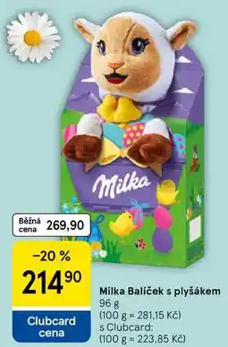 Tesco Milka Milka Balíček s plyšákem, 96 g nabídka