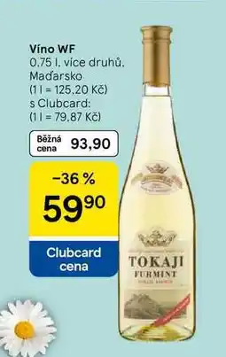 Tesco Víno WF, 0,75 l, více druhů nabídka