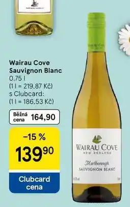 Tesco Wairau Cove Sauvignon Blanc, 0.75 l nabídka