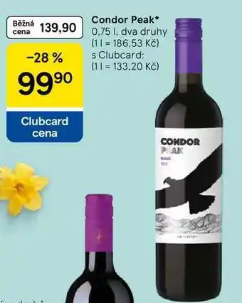 Tesco Condor Peak, 0.75 l, dva druhy nabídka