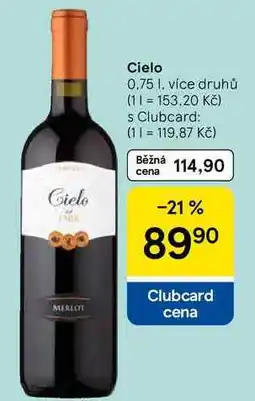 Tesco Cielo, 0.75 l nabídka