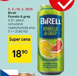 Tesco Birell Pomelo & grep, 0.5 l, plech nabídka