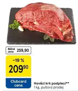 Tesco Hovězí krk podplecí, 1 kg nabídka