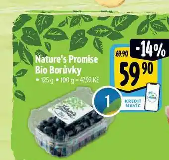 Albert Nature's Promise Bio Borůvky 125 g nabídka