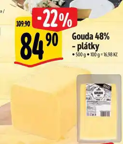 Albert Gouda 48% - plátky 500 g nabídka