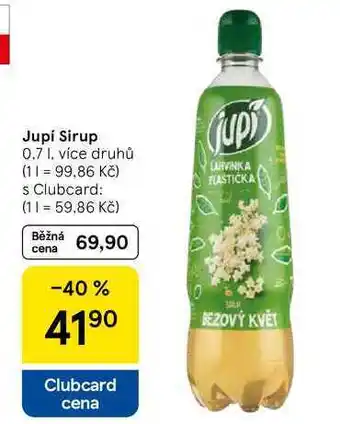 Tesco Jupi Sirup, 0.7 l, více druhů nabídka