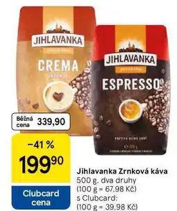 Tesco Jihlavanka Zrnková káva, 500 g nabídka