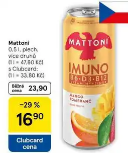 Tesco Mattoni, 0,5 l, plech nabídka