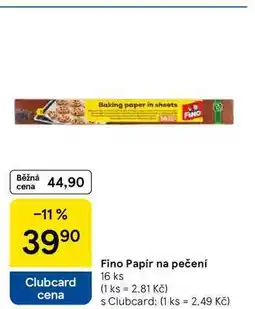 Tesco Fino Papír na pečení, 16 ks nabídka