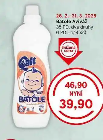 Tesco Batole Aviváž, 35 PD, dva druhy nabídka