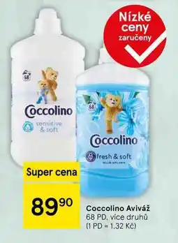 Tesco Coccolino Aviváž, 68 PD, více druhů nabídka