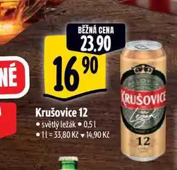 Albert Krušovice 12 0,5 l nabídka