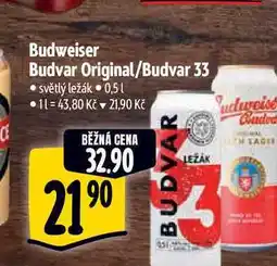 Albert Budweiser Budvar Original/Budvar 33 0,5 l nabídka