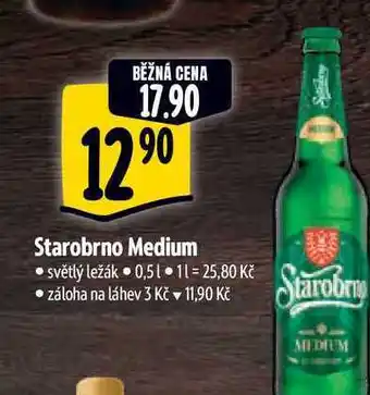 Albert Starobrno Medium 0,5 l nabídka