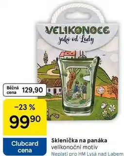 Tesco Sklenička na panáka velikonoční motiv nabídka