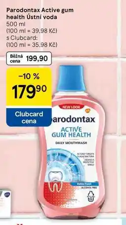 Tesco Parodontax Active gum health Ústní voda, 500 ml nabídka