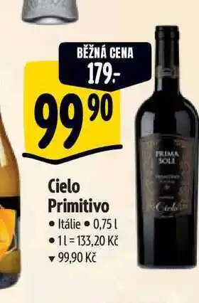 Albert Cielo Primitivo 0,75 l nabídka