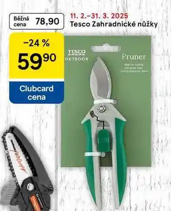 Tesco Tesco Zahradnické nůžky nabídka