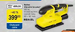 Tesco Reikel Vibrační bruska, 180 W. 12 000 ot/min. rozměr listu 90 × 187 mm nabídka