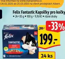 Albert Felix Fantastic Kapsičky pro kočky 24x85 g nabídka