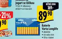 Albert Baterie Varta Longlife alkalické AA nebo AAA 10 ks nabídka