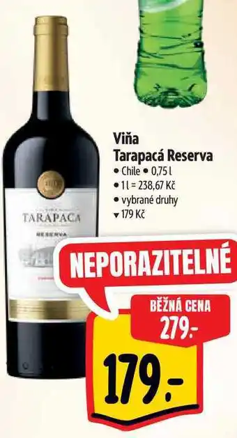 Albert Viňa Tarapacá Reserva 0,75 l nabídka