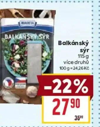 Billa Balkánský sýr nabídka