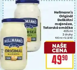 Billa Hellmann's Originál Delikátní majonéza, Tatarská omáčka nabídka