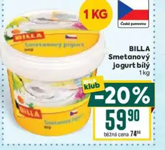 Billa BILLA Smetanový jogurt bílý nabídka