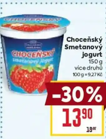 Billa Choceňský Smetanový jogurt nabídka