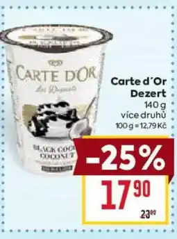 Billa Carte d'Or Dezert nabídka