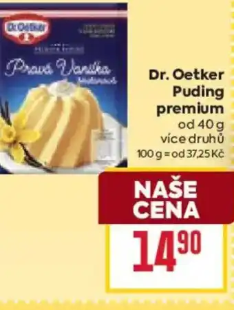 Billa Dr. Oetker Puding premium nabídka