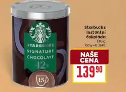 Billa Starbucks Instantní čokoláda nabídka