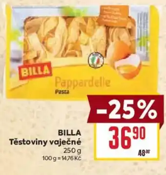 Billa BILLA Těstoviny vaječné nabídka