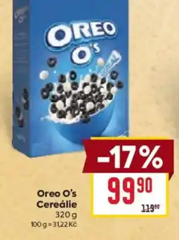 Billa Oreo O's Cereálie nabídka