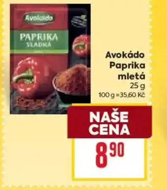 Billa Avokádo Paprika mletá nabídka