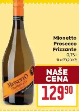 Billa Mionetto Prosecco Frizzante nabídka