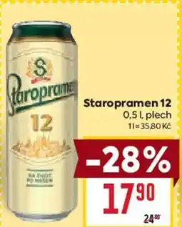 Billa Staropramen 12 nabídka