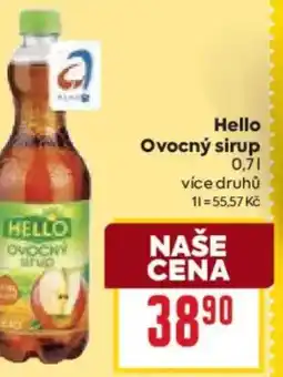 Billa Hello Ovocný sirup nabídka