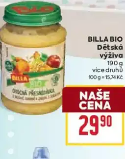 Billa BILLA BIO Dětská výživa nabídka