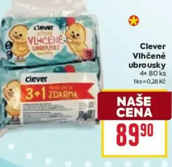 Billa Clever Vlhčené ubrousky nabídka