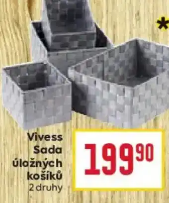 Billa Vivess Sada úložných košíků nabídka