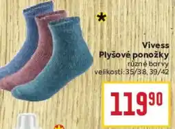 Billa Vivess Plyšové ponožky nabídka