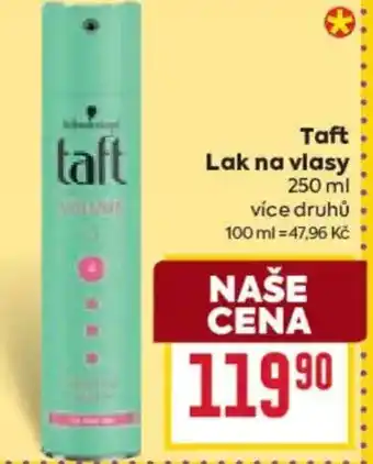 Billa Taft Lak na vlasy nabídka
