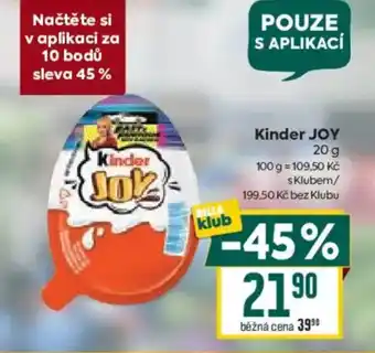 Billa Kinder Joy nabídka