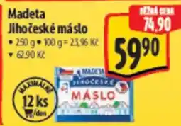 Albert Madeta Jihočeské máslo nabídka