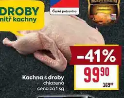 Billa Kachna s droby chlazená cena za 1 kg nabídka