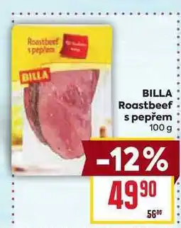 Billa BILLA Roastbeef s pepřem 100g nabídka